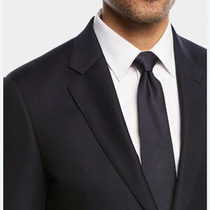 Emporio Armani size 50R Men's Black Suit Blazer Jacket quiet luxury 100% wool